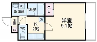 Maple御所ノ内【1階】の間取り