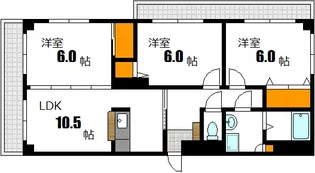 ウィッシュマツモト【4階】の間取り