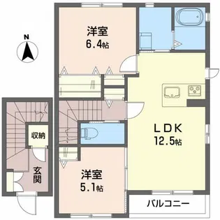 シーダーランド長町【2階】の間取り
