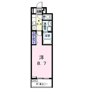 エスポワールII【2階】の間取り