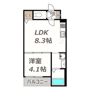 マイティーダ矢田【2階】の間取り