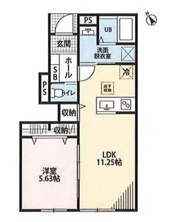 リーブルファイン栗橋駅II【1階】の間取り