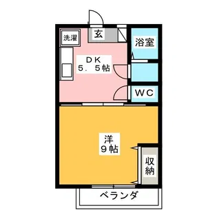 ビューパレス平塚【1階】の間取り