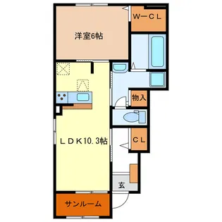 フロンティア TH【1階】の間取り