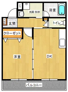 コーポサンシャイン【4階】の間取り
