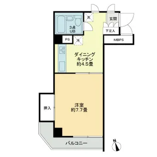 ライオンズマンションたまプラーザ第2【3階】の間取り