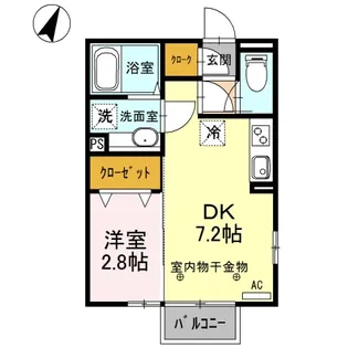 勝山AB【2階】の間取り