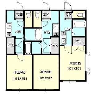 メゾンアイチ【2階】の間取り