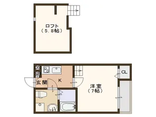 大阪府大阪市住之江区安立3【アパート】の間取り