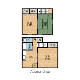 茨城県鹿嶋市宮中6【一戸建】の間取り