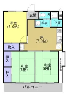 ハイデンス吉野【3階】の間取り
