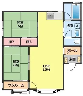 ビゼールハイム【1階】の間取り