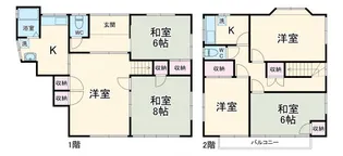 神奈川県横浜市金沢区六浦東1【一戸建】の間取り