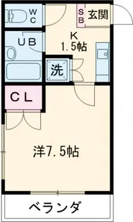 ゼルコーバ【1階】の間取り