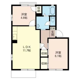 グリーンパストラル桜井【2階】の間取り