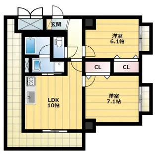 Avenue静岡茶町【2階】の間取り