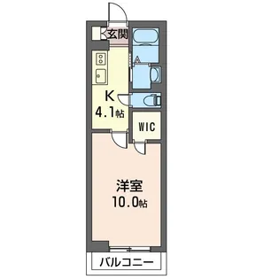 フルールII【3階】の間取り