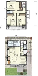 東京都江戸川区本一色3【一戸建】の間取り