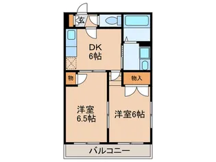 メゾン春里【1階】の間取り