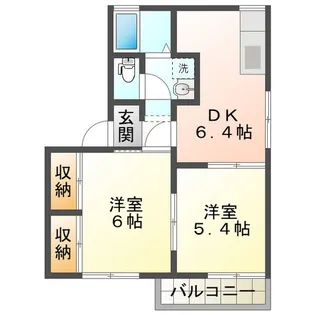サンライズ21 B【1階】の間取り