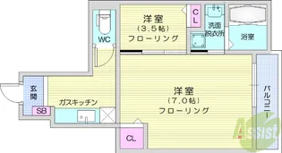 プチ・モンターニュ【1階】の間取り