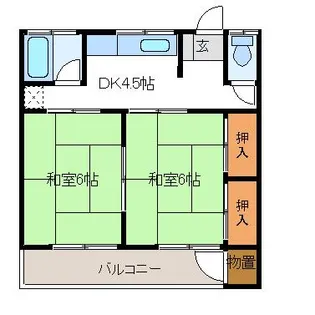 あぶくま荘【2階】の間取り