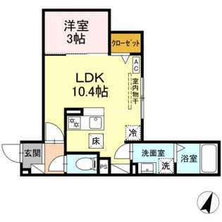 静岡県浜松市中央区広沢2【アパート】の間取り