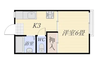 ポプラハイツ【2階】の間取り