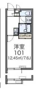 沖縄県南城市大里【アパート】の間取り
