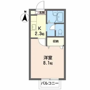 フローラル・ヴィラ【2階】の間取り