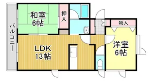 ムーンシャトー桜木【1階】の間取り