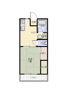 ハイツ大内C棟【1階】の間取り