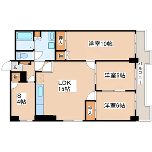 宝蔵院マンション【2階】の間取り