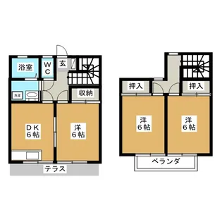 神奈川県横浜市港南区下永谷3【一戸建】の間取り