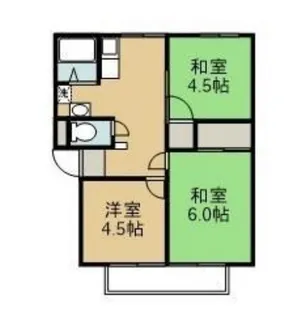Uminaコーポ【2階】の間取り