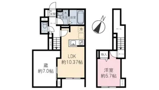 埼玉県狭山市祇園【アパート】の間取り