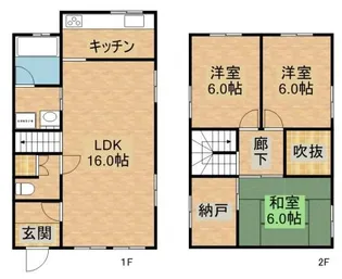 大阪府岸和田市別所町3【一戸建】の間取り