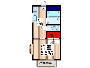 メゾンジュネス【2階】の間取り