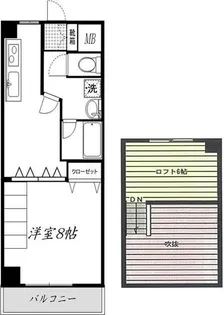 ルーラル八番館【10階】の間取り