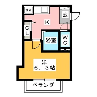武蔵浦和プラザC【1階】の間取り