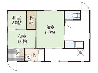 広島県広島市中区千田町2【一戸建】の間取り