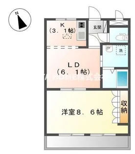 ベルメゾン【1階】の間取り