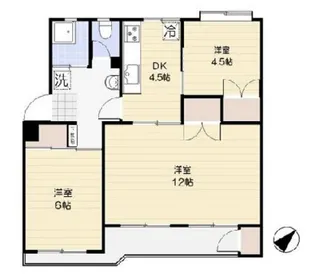 浦和白幡西住宅 2号棟【1階】の間取り