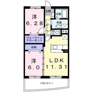 Good hillII【3階】の間取り