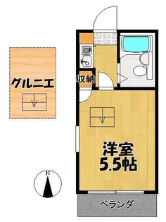 東京都西東京市谷戸町3【アパート】の間取り