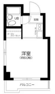 マンション神楽坂【5階】の間取り