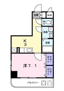 TMスクエア【7階】の間取り