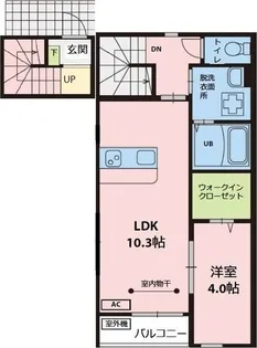 宮城県多賀城市八幡字一本柳【一戸建】の間取り
