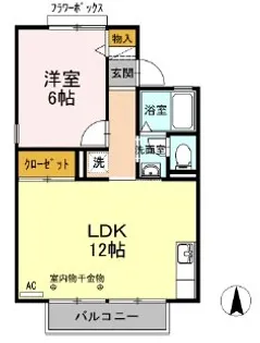K・I セジュール【2階】の間取り