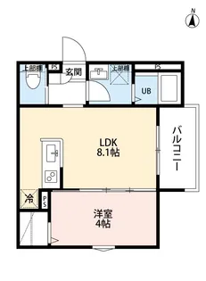 Cuore 新所沢【2階】の間取り